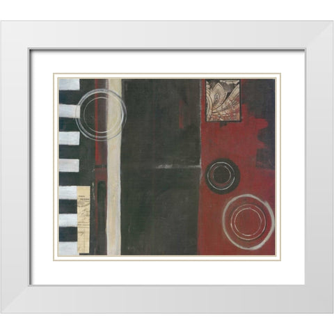. White Modern Wood Framed Art Print with Double Matting by Haynes, Smith