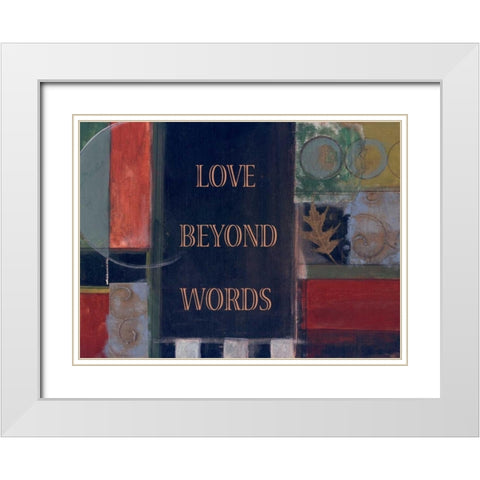 . White Modern Wood Framed Art Print with Double Matting by Haynes, Smith