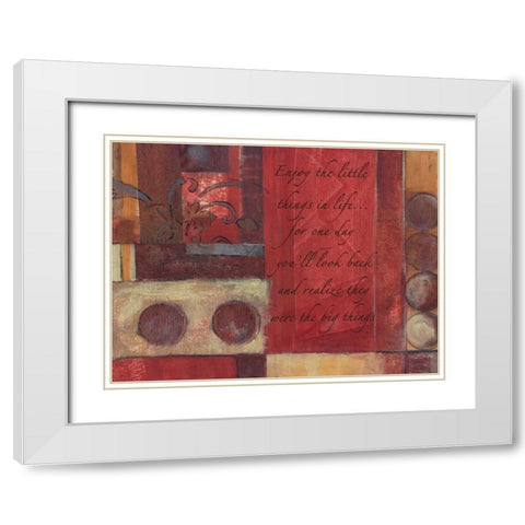 . White Modern Wood Framed Art Print with Double Matting by Haynes, Smith