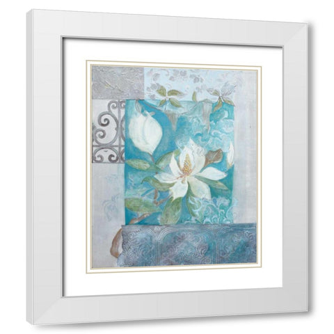 . White Modern Wood Framed Art Print with Double Matting by Haynes, Smith