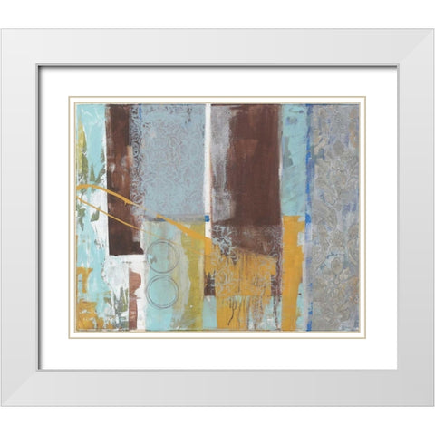 . White Modern Wood Framed Art Print with Double Matting by Haynes, Smith