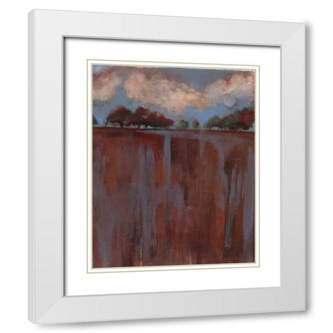 . White Modern Wood Framed Art Print with Double Matting by Haynes, Smith