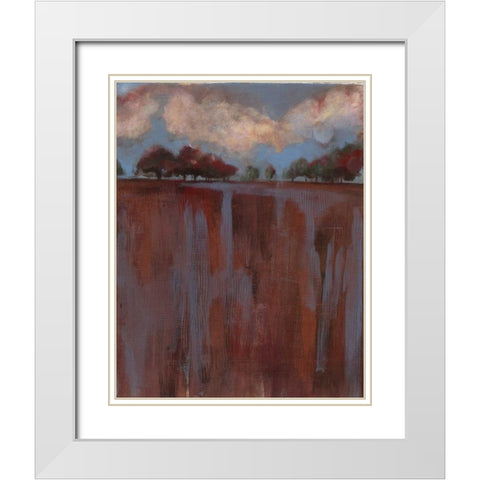 . White Modern Wood Framed Art Print with Double Matting by Haynes, Smith