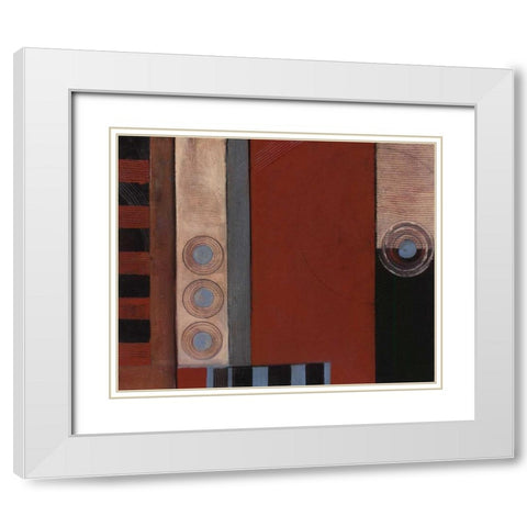 . White Modern Wood Framed Art Print with Double Matting by Haynes, Smith
