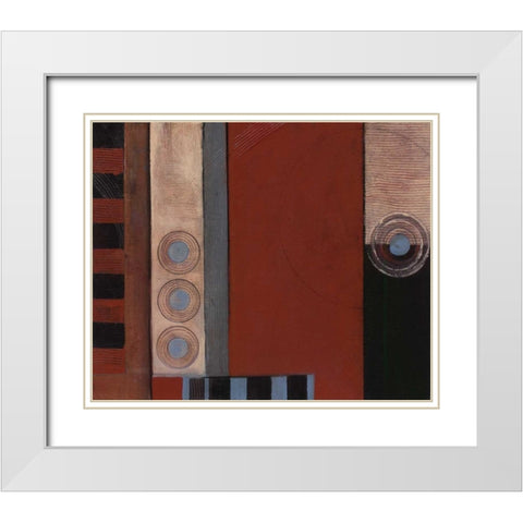 . White Modern Wood Framed Art Print with Double Matting by Haynes, Smith