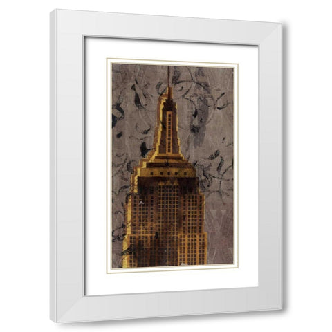 . White Modern Wood Framed Art Print with Double Matting by Haynes, Smith