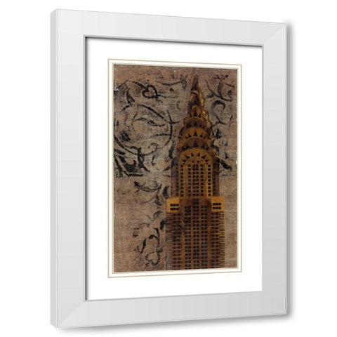 . White Modern Wood Framed Art Print with Double Matting by Haynes, Smith