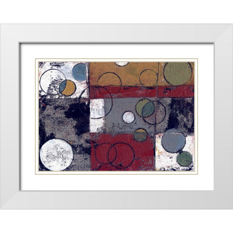 . White Modern Wood Framed Art Print with Double Matting by Haynes, Smith