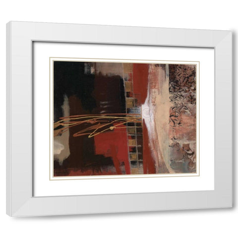 . White Modern Wood Framed Art Print with Double Matting by Haynes, Smith