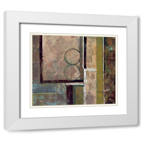 . White Modern Wood Framed Art Print with Double Matting by Haynes, Smith