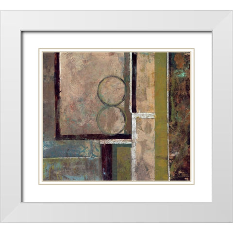 . White Modern Wood Framed Art Print with Double Matting by Haynes, Smith