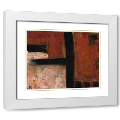 . White Modern Wood Framed Art Print with Double Matting by Haynes, Smith