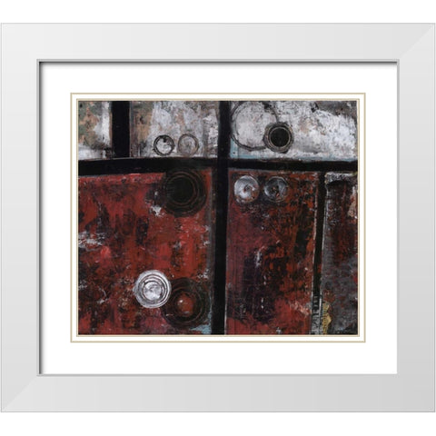 . White Modern Wood Framed Art Print with Double Matting by Haynes, Smith