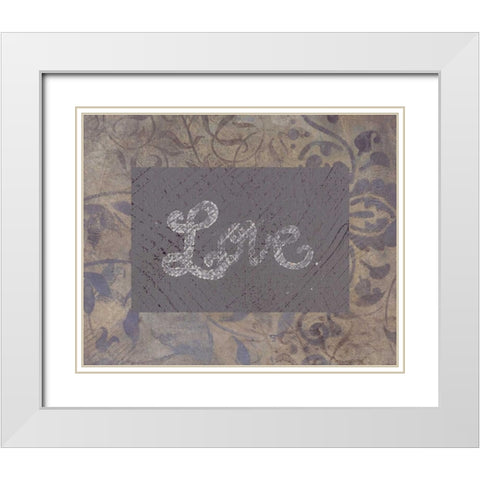 . White Modern Wood Framed Art Print with Double Matting by Haynes, Smith