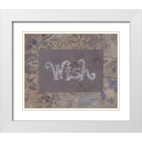 . White Modern Wood Framed Art Print with Double Matting by Haynes, Smith