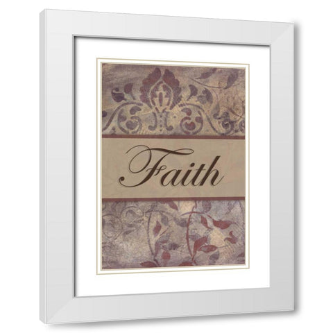 . White Modern Wood Framed Art Print with Double Matting by Haynes, Smith