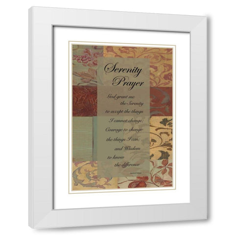 . White Modern Wood Framed Art Print with Double Matting by Haynes, Smith