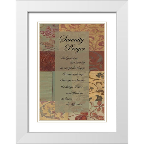 . White Modern Wood Framed Art Print with Double Matting by Haynes, Smith