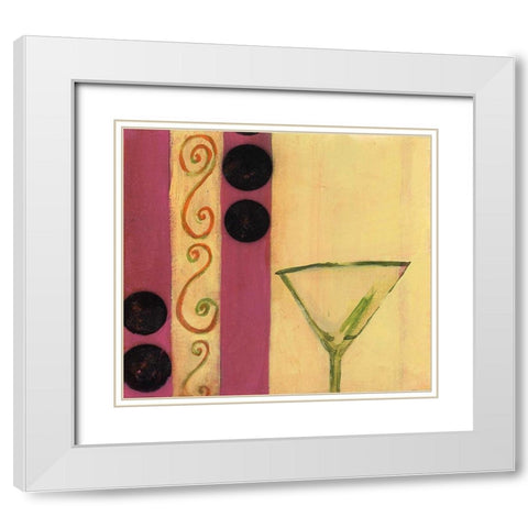 . White Modern Wood Framed Art Print with Double Matting by Haynes, Smith