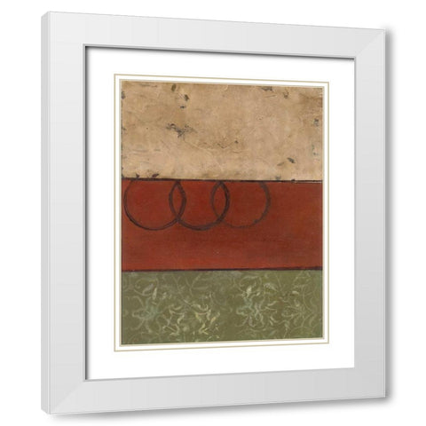 . White Modern Wood Framed Art Print with Double Matting by Haynes, Smith