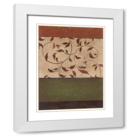 . White Modern Wood Framed Art Print with Double Matting by Haynes, Smith