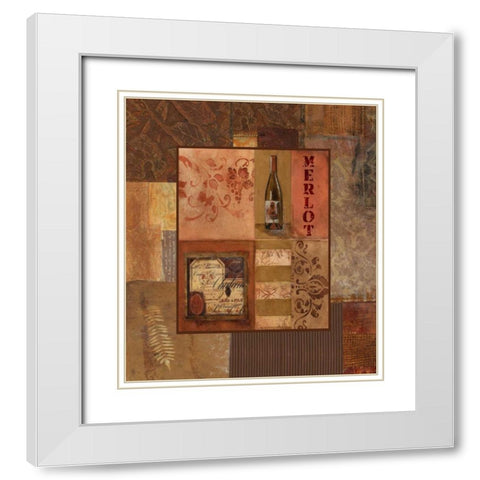 . White Modern Wood Framed Art Print with Double Matting by Haynes, Smith