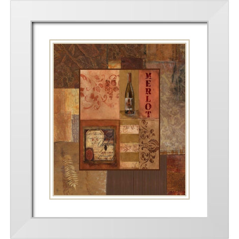 . White Modern Wood Framed Art Print with Double Matting by Haynes, Smith