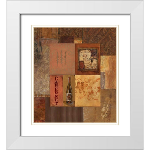 . White Modern Wood Framed Art Print with Double Matting by Haynes, Smith