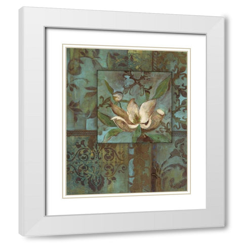 . White Modern Wood Framed Art Print with Double Matting by Haynes, Smith