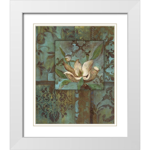 . White Modern Wood Framed Art Print with Double Matting by Haynes, Smith