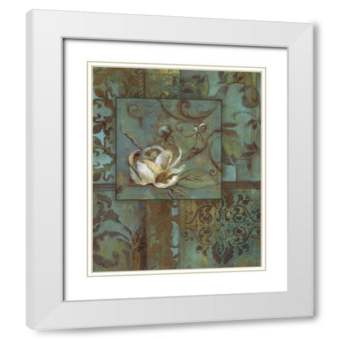 . White Modern Wood Framed Art Print with Double Matting by Haynes, Smith