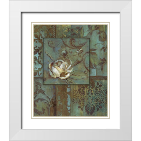 . White Modern Wood Framed Art Print with Double Matting by Haynes, Smith