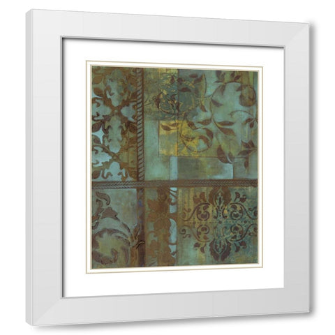 . White Modern Wood Framed Art Print with Double Matting by Haynes, Smith