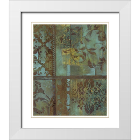 . White Modern Wood Framed Art Print with Double Matting by Haynes, Smith