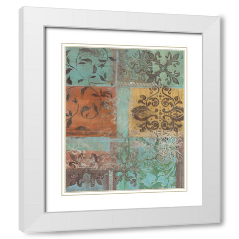 . White Modern Wood Framed Art Print with Double Matting by Haynes, Smith