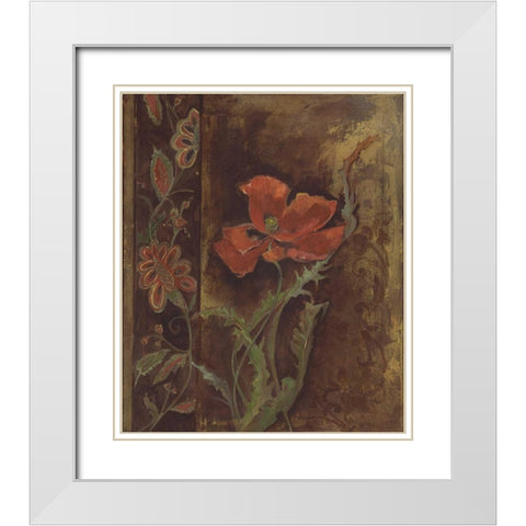 . White Modern Wood Framed Art Print with Double Matting by Haynes, Smith