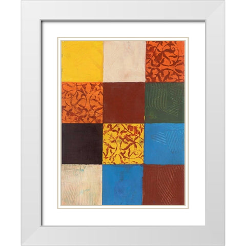 . White Modern Wood Framed Art Print with Double Matting by Haynes, Smith