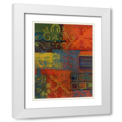. White Modern Wood Framed Art Print with Double Matting by Haynes, Smith