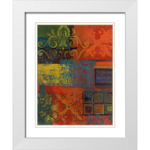 . White Modern Wood Framed Art Print with Double Matting by Haynes, Smith