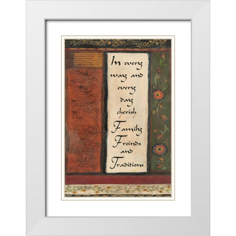 . White Modern Wood Framed Art Print with Double Matting by Haynes, Smith