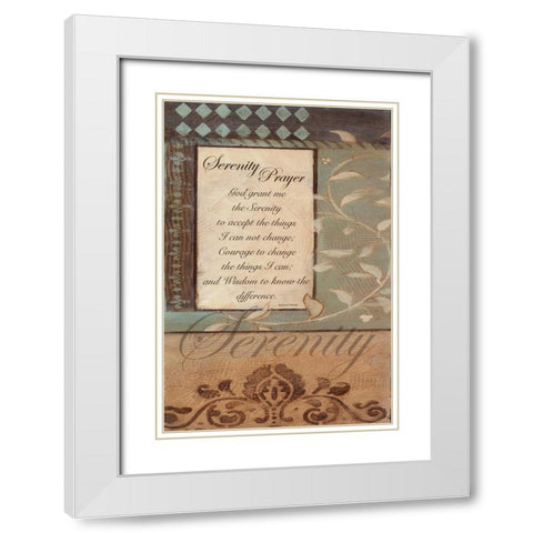 . White Modern Wood Framed Art Print with Double Matting by Haynes, Smith