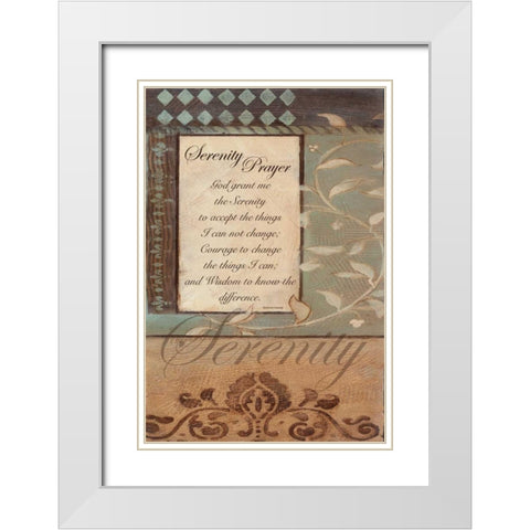 . White Modern Wood Framed Art Print with Double Matting by Haynes, Smith