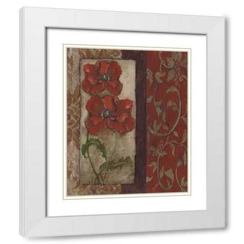 . White Modern Wood Framed Art Print with Double Matting by Haynes, Smith