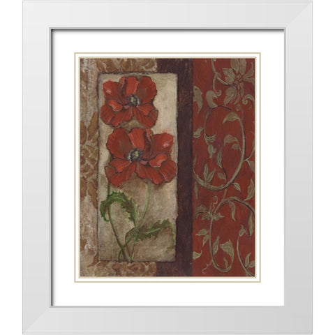 . White Modern Wood Framed Art Print with Double Matting by Haynes, Smith