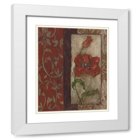 . White Modern Wood Framed Art Print with Double Matting by Haynes, Smith