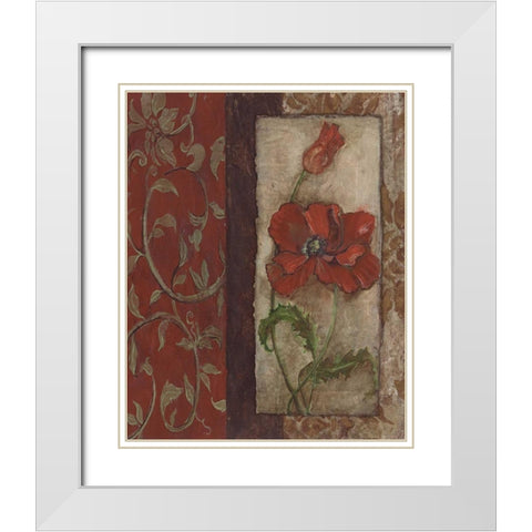 . White Modern Wood Framed Art Print with Double Matting by Haynes, Smith