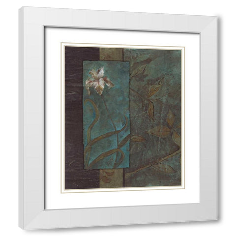 . White Modern Wood Framed Art Print with Double Matting by Haynes, Smith
