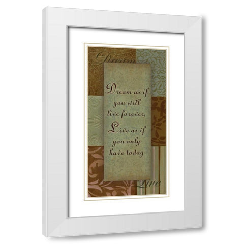 . White Modern Wood Framed Art Print with Double Matting by Haynes, Smith