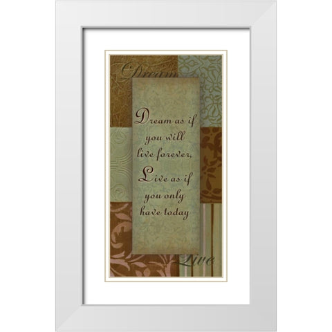. White Modern Wood Framed Art Print with Double Matting by Haynes, Smith