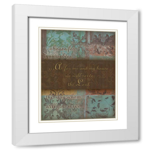 . White Modern Wood Framed Art Print with Double Matting by Haynes, Smith